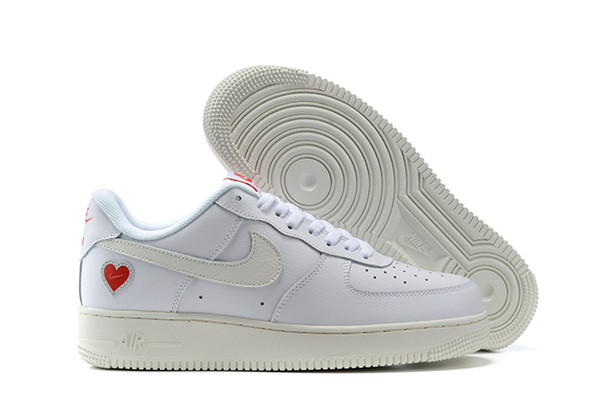 Women's Air Force 1 Low Top White/Cream Shoes 081